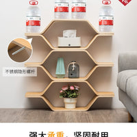 Bamboo Floor Storage Shelf Wall