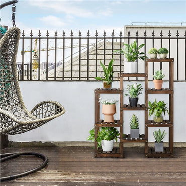 7-Tier Brown Fir Flower Stand