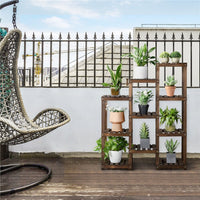 7-Tier Brown Fir Flower Stand