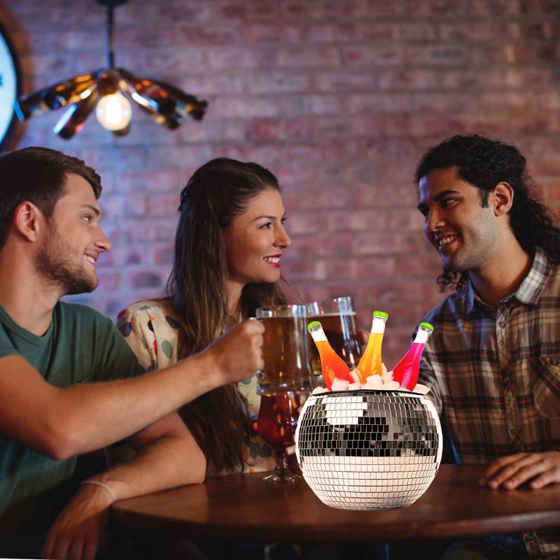 Retro Large Capacity Disco Ball Ice Bucket