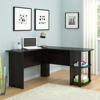 Dominic L Desk with Bookshelves