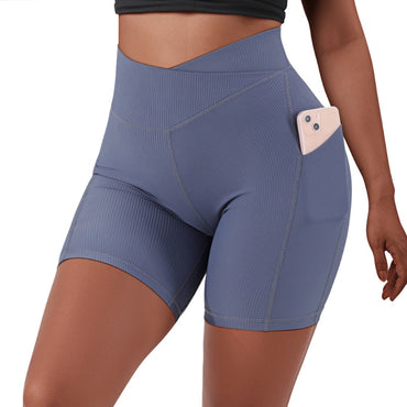 Crossover Workout Elastic Shorts