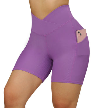 Crossover Workout Elastic Shorts