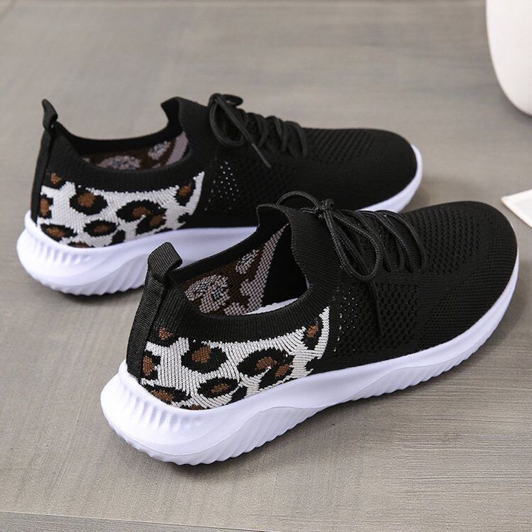 Women Leopard Print Sports Shoes