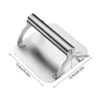 Square Stainless Steel Burger Press
