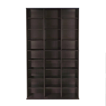 Adjustable 12-Shelf Media Storage Unit