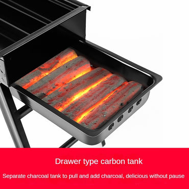 Outdoor Foldable Charcoal Barbecue Grill