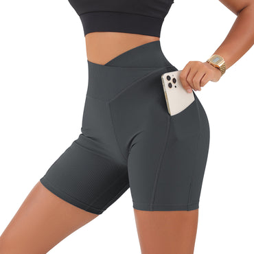 Crossover Workout Elastic Shorts