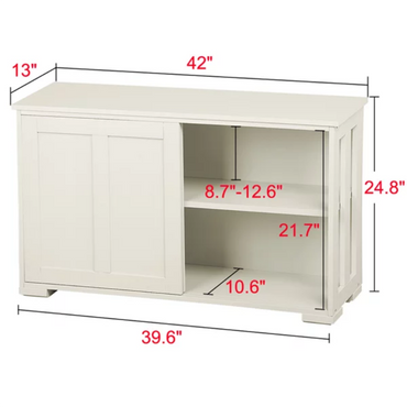 Sliding Door Sideboard Storage Cabinet
