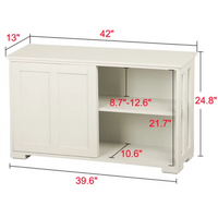 Sliding Door Sideboard Storage Cabinet