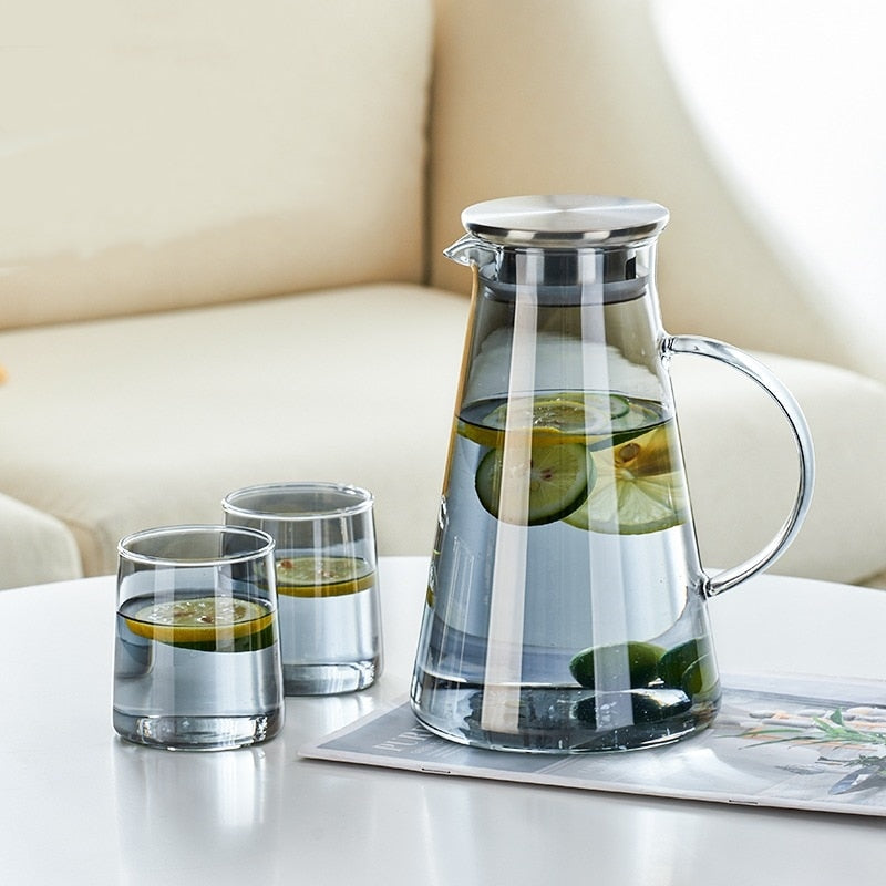 Transparent Cold Glass Water Teapot