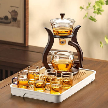 Heat-Resistant Magnetic Glass Tea Set