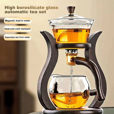 Heat-Resistant Magnetic Glass Tea Set