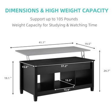 Living Room Table With Hidden Storage Compartment