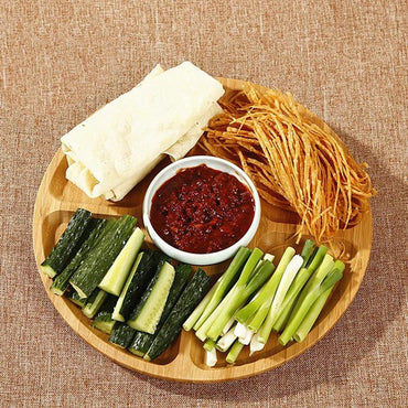 Bamboo Divided Platter Serving Tray