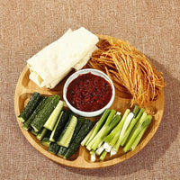 Bamboo Divided Platter Serving Tray