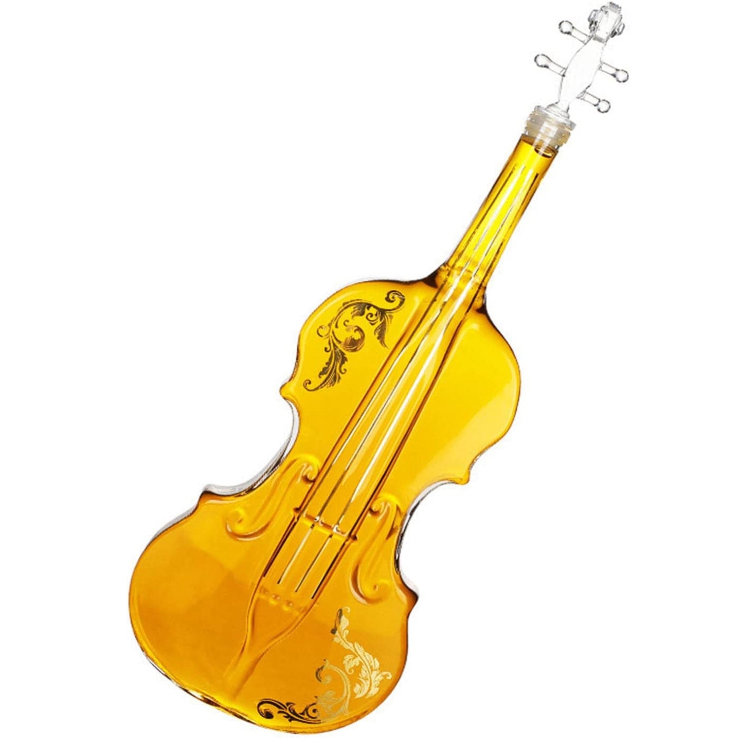 Violin Shape Glass Wine Decanter