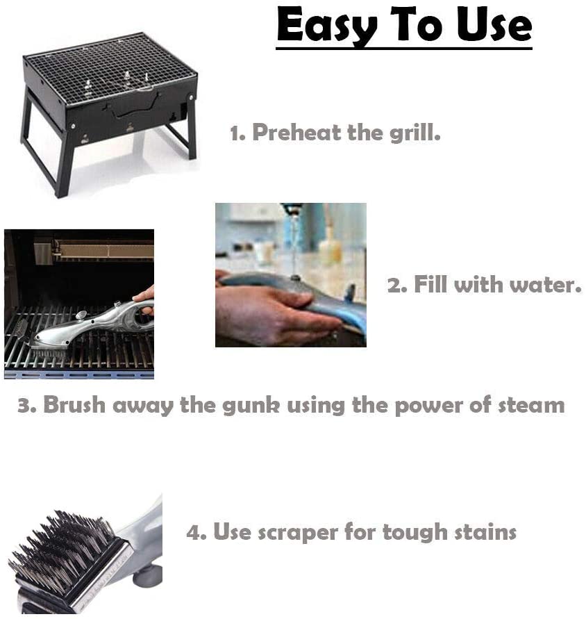 Barbecue Grill Steam Cleaning Brush