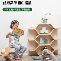 Bamboo Floor Storage Shelf Wall