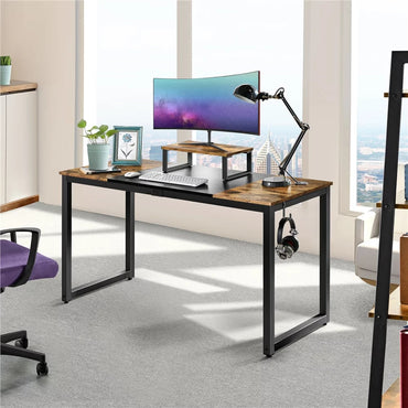 Industrial Computer Desk with Monitor Stand