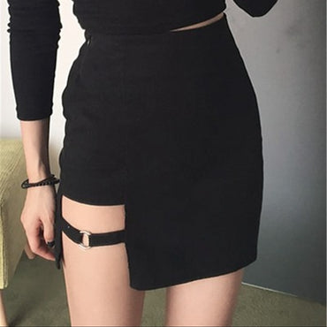 Retro Style Hem Pencil Mini Skirt