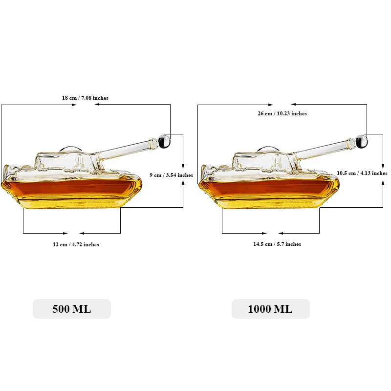 Glass Tank Whiskey Decanter