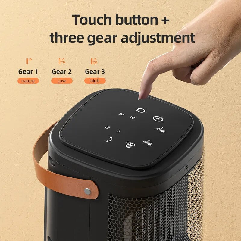 Compact Powerful Touch Button Electric Heater