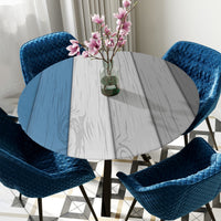 Vintage Wood Texture Round Table