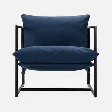 Metal Framed Sling Living Room Chair