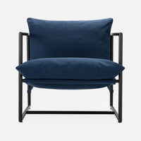 Metal Framed Sling Living Room Chair