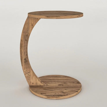 C Shaped Wooden Nesting Table