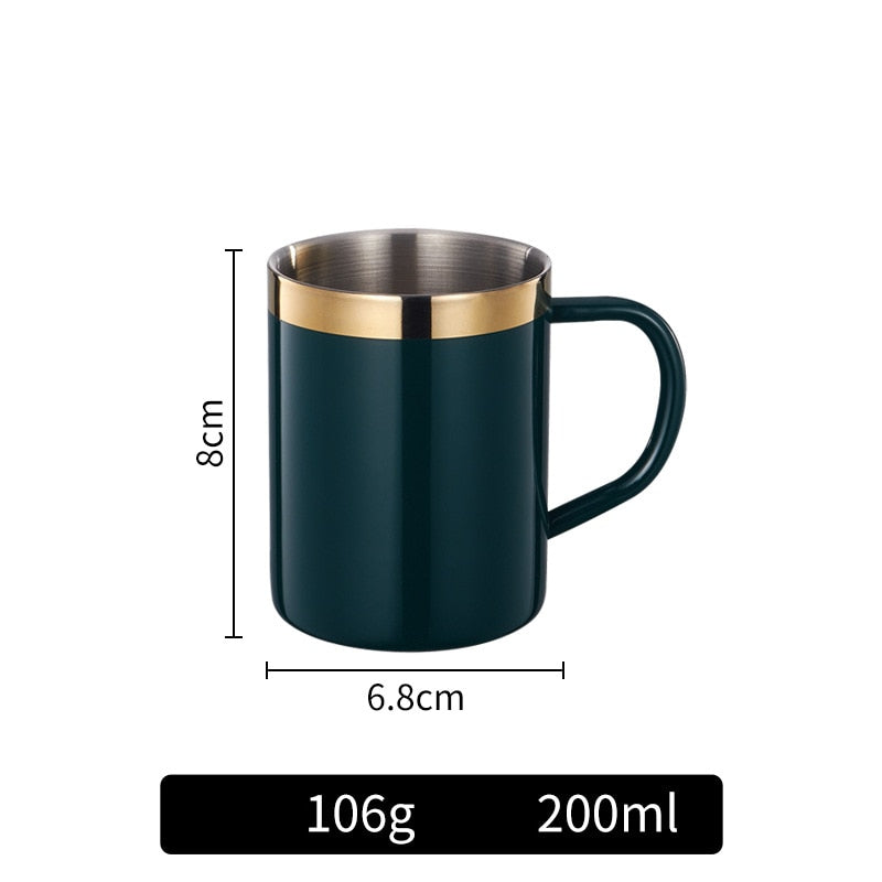 Luxury Double Wall Coffee Cup with Lid