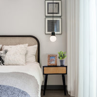 Rattan Nightstands With Drawer