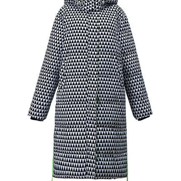 Geometric Ladies Winter Down Coat