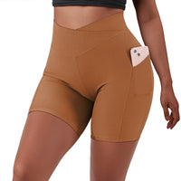 Crossover Workout Elastic Shorts