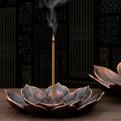 Lotus Alloy Incense Burner Holder