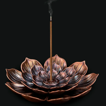 Lotus Alloy Incense Burner Holder