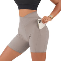 Crossover Workout Elastic Shorts