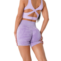 Camo Print Seamless Shorts