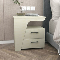 White Modern Nightstand Desk