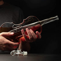 Violin Shape Glass Wine Decanter