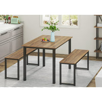 2 Benches 1 Table Dining Set
