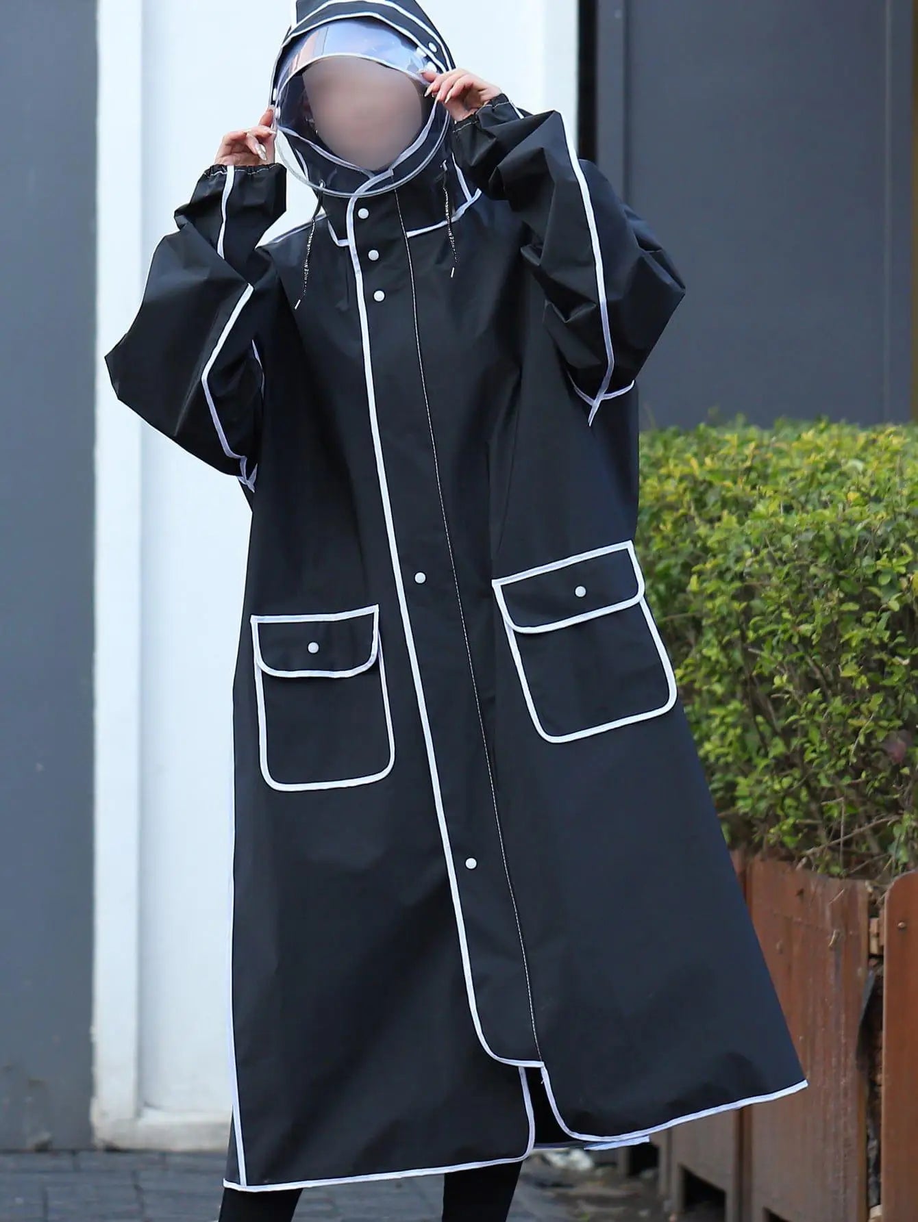 Rainstorm-Proof Full-Body Electric Bicycle Poncho