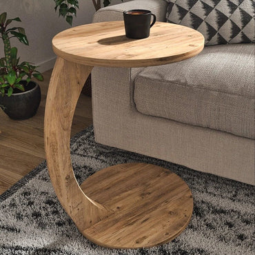 C Shaped Wooden Nesting Table