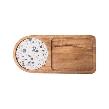 Acacia Wood Afternoon Tea Serving Tray