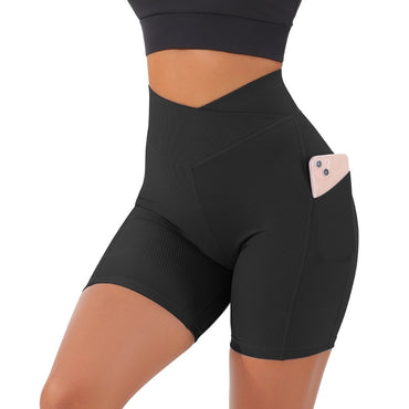 Crossover Workout Elastic Shorts