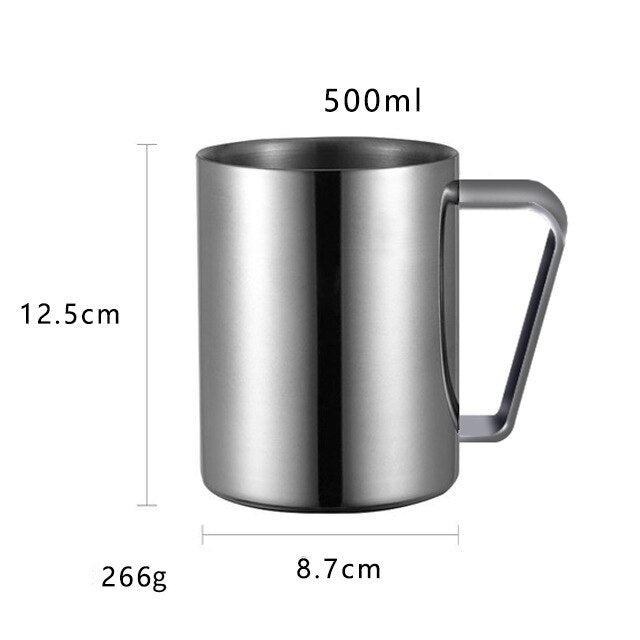 Luxury Double Wall Coffee Cup with Lid