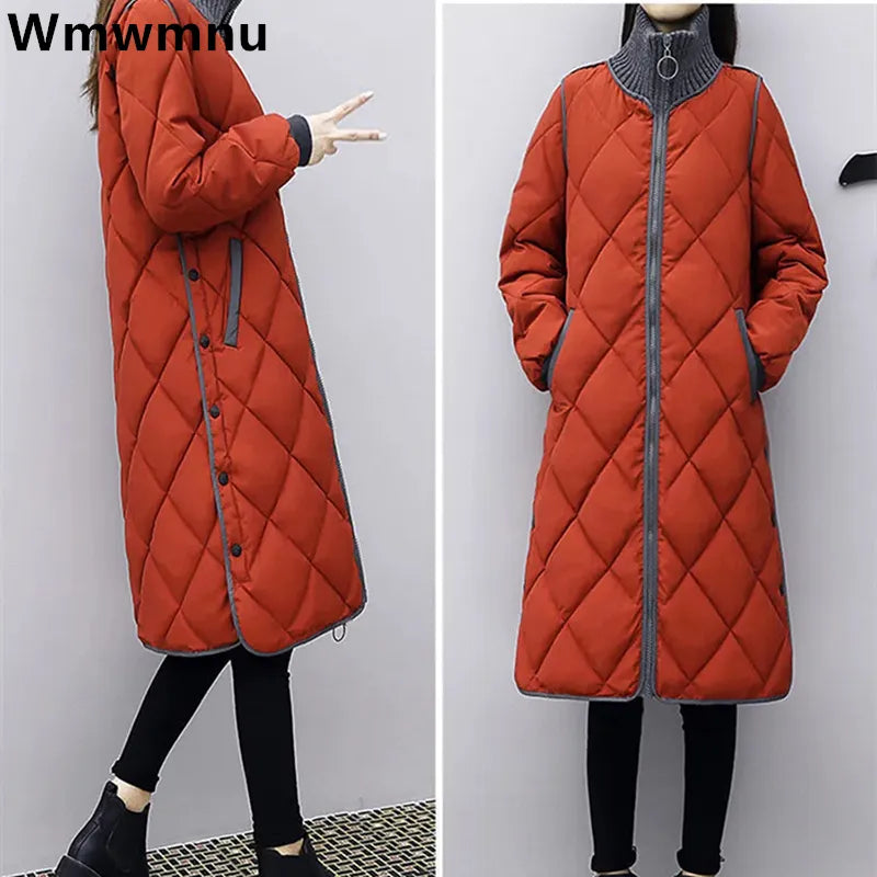 Winter Warm Long Turtleneck Parka Coat