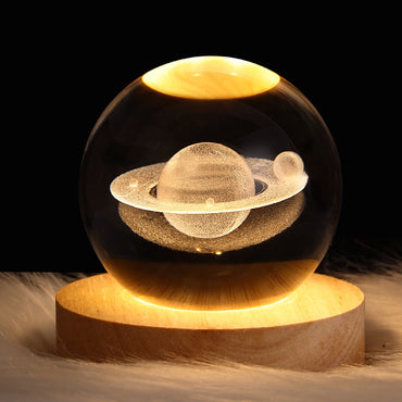 Glowing Galaxy Crystal Ball Night Lights