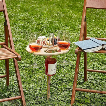 Foldable Outdoor Wine Holder